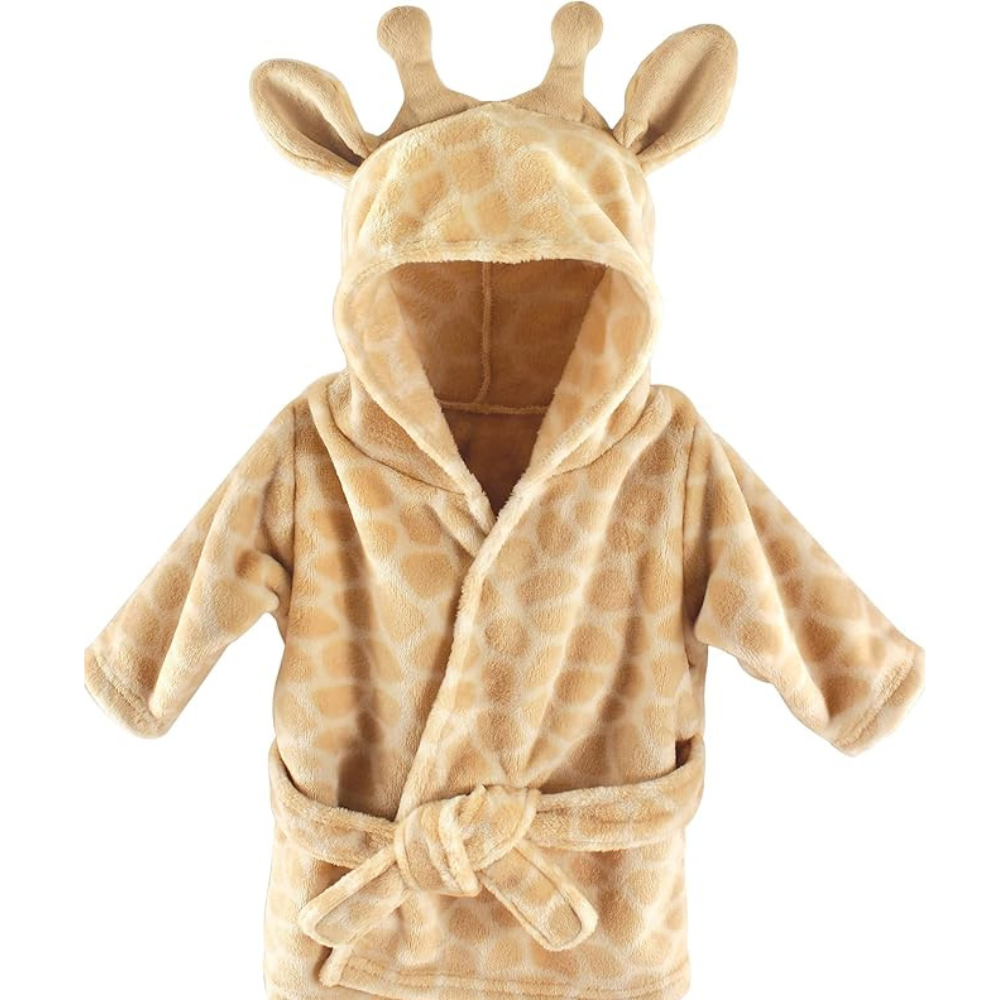 Hudson Baby Unisex Baby Plush Animal Face Bathrobe