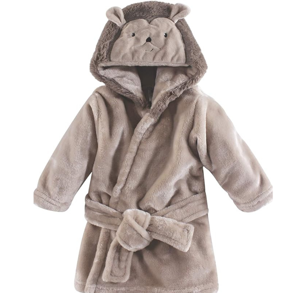 Hudson Baby Unisex Baby Plush Animal Face Bathrobe