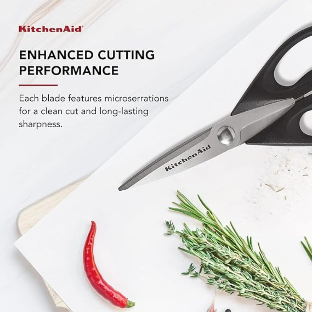 KitchenAid All Purpose Kitchen Shears with Protective Sheath for Everyday use